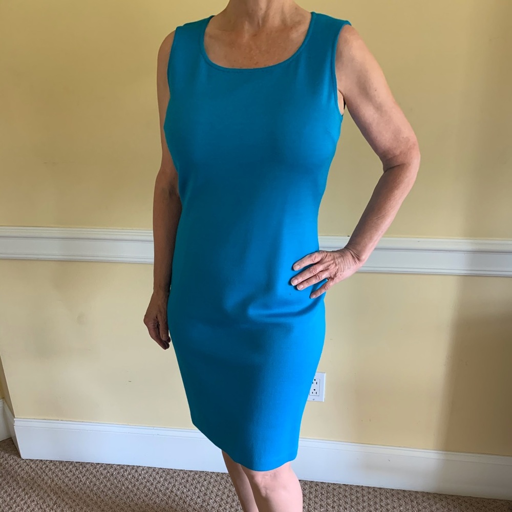 St. John turquoise dress